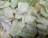 A picture of step 1 of Apple salad with chicken cabbage.