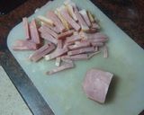 Foto del paso 2 de la receta Fricasse de pechuga de pollo con champiñones y papas cocidas