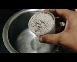 A picture of step 2 of Ragi rotti.