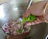 A picture of step 2 of Soyabean tricolor capsicum pulav.