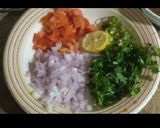 A picture of step 3 of Jhut put chana chat.