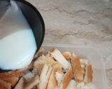 A picture of step 1 of Bread ka halwa.