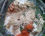 A picture of step 1 of Spinach Muthiya.