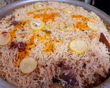 A picture of step 9 of Mutton pulao biryani.