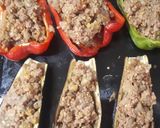 Foto del paso 3 de la receta: Morrones y berenjenas rellenos
