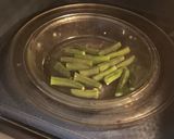 A picture of step 1 of Masala Bhindi.