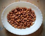 A picture of step 1 of Homemade almond butter.