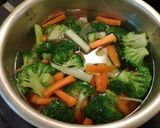 Foto langkah ke 2 dari resep Salad brokoli wortel dressing wijen.