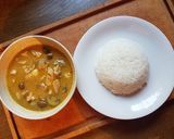 รูปขั้นตอนการทำที่ 6 ของ แกงเขียวหวานไก่ใส่เห็ด
