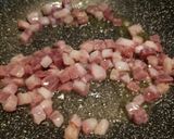 A picture of step 2 of Scamorza, pancetta and asparagus frittata, with crispy potatoes.