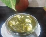 A picture of step 6 of Palak Paneer.