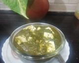 A picture of step 6 of Palak Paneer.