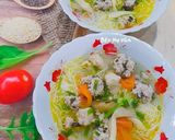 Hình bước làm 3 của món Bún mọc(bún mộc)