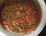 A picture of step 5 of Tender wet fry beef served with semi chilled boiled rice 😋.