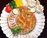 A picture of step 8 of Capsicum Paneer Rice.
