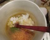 Foto langkah ke 4 dari resep MPASI 8+ Bubur Tim hati ayam sayur 4⭐.