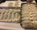 A picture of step 2 of Super Easy Chive Dumplings with Crispy Wings.
