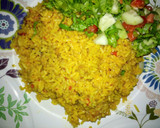 A picture of step 3 of My signature jollof rice.
