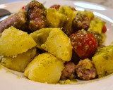 Foto del paso 6 de la receta: Ensalada de patata al pesto con salchichas