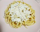 Foto del paso 4 de la receta: Espaguetis con salsa de mostaza a la antigua y queso parmesano