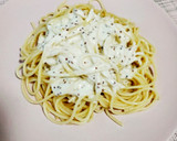 Foto del paso 4 de la receta: Espaguetis con salsa de mostaza a la antigua y queso parmesano