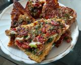 A picture of step 2 of Veggies eggs omelet.