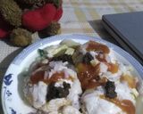 A picture of step 6 of Dahi bhallay.