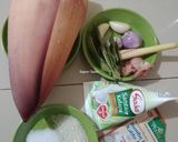 Foto langkah ke 1 dari resep Santan Jantung Pisang (Bumbu Cemplung).