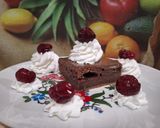 Étcsokoládés brownie meggyel 🍒🍫🍒🍫 recept fázis 11 fotója