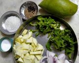 A picture of step 1 of Raw mango chutney.