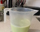 A picture of step 6 of Matcha (green tea) panna cotta.