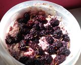 Foto del paso 3 de la receta: Avena trasnochada al limón con mora - Blended overnight oats