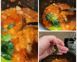 A picture of step 2 of Thai Red "Dragon" chicken soup.