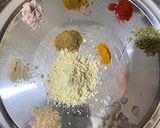 A picture of step 1 of Samosa with instant amchur chutney.