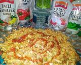 A picture of step 5 of Chicken veg filling.