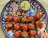 A picture of step 3 of Dry Manchurian balls.