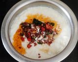 A picture of step 5 of Curd rice.