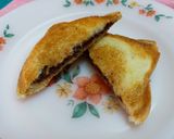 A picture of step 5 of Cocoa Spread Toasted Sandwich.