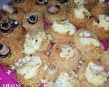 A picture of step 7 of Kunafa (Bird’s Nest Kunafa) 😋😋.