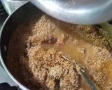 A picture of step 4 of Pharaira Daliya in leftover Salan.