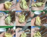 Hình bước làm 4 của món Hoành thánh