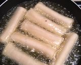 Foto langkah ke 3 dari resep Pisang Coklat Keju Roti Tawar.