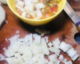A picture of step 1 of Stuffed ring yam🍽.