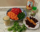 Foto del paso 1 de la receta: Tabulé templado de anís y menta con verduras fritas y frutos secos