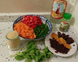 Foto del paso 1 de la receta: Tabulé templado de anís y menta con verduras fritas y frutos secos