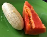 Foto langkah ke 1 dari resep Mpasi 6month pepaya, pisang with chia seed.