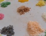 A picture of step 5 of Edible Christmas tree décor; stained glass windows biscuits.