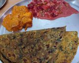 A picture of step 4 of Winter special methi paratha.