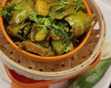 A picture of step 10 of Val Papadi Bhaji (Winter Special Broad/Flat Beans Curry).