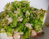 Foto del paso 2 de la receta: Tortilla de lechuga y jamón con centro de queso🥬🧀